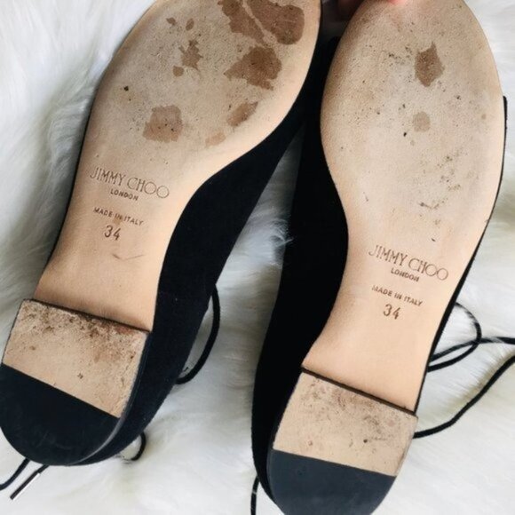 JIMMY CHOO Authentic Vernie Black Lace Up Gladiator Sandals Womens Size 5.5 EUC - Picture 6 of 10